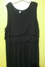 Bobeau Women&#39;s Cuddly Sleeveless High Low Black Dress Plus size 3X - $18.80