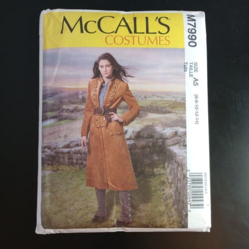 McCall's M7990 Misses' Costume Western Military Coat Spats A5 6-14 E5 14-22 UC - $5.86 - $6.09