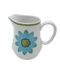 Noritake Progression Fine Japan China  Blue Daisy Flower Creamer Cup 9001 - £9.71 GBP