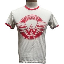 Vintage Weezer Band Tour Promo Ringer T-Shirt Grunge Skate Bayside USA T... - £74.32 GBP
