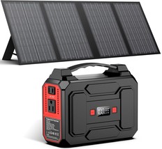 Solar Powered Generator 200W Peak/100W Rated, Portable Solar Generator P... - £121.02 GBP