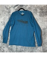 Sitka Gear Shirt Mens XL Blue Longsleeve Logo Icon Outdoors Hunting Pull... - $20.21