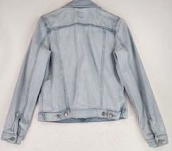 Gap Jean Jacket Womens Small Blue Denim Ripped Classiccore Preppy Button Up - £27.24 GBP