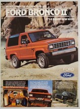 1983 Print Ad Ford Bronco II Four Wheel Drive All New Trim Size - £9.80 GBP