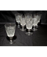 Vintage DUNCAN &amp; MILLER 5.5&quot; Footed 8oz Water Goblet SANDWICH CLEAR - Se... - $35.51 CAD