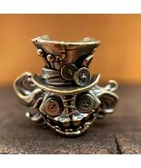 Brass EDC Knife Bead, Double-Sided Puppet Lanyard Charm - $13.99