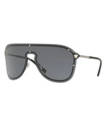 Versace VE2180 100087 Silver Sunglasses Dark Grey Lens 44mm - $380.00