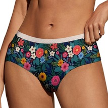 Colorful Flowers Panties for Women Lace Briefs Soft Ladies Hipster Under... - £11.18 GBP