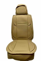 Lingvido Universal Luxury Front Car Seat Covers With Headrest Back Storage 2 Pc - £70.77 GBP