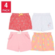 Pekkle Girls Toddler Size 4T Elastic Waist Pink 4 Pack Shorts NWT - $8.99