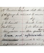 Lyceum Norway Maine Meeting 1884 Original Suffrage Victorian Hand Writte... - $3,774.00 MXN