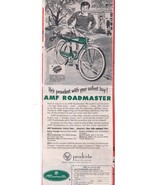 Vintage Print Ad AMF Roadmaster Bicycles 4&quot; x 11.5&quot; - $96.65 MXN