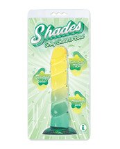 Shades Jelly Swirl TPR Gradient Dong Small - Yellow/Mint - £27.82 GBP