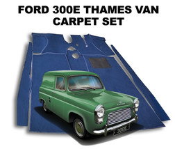 Ford 300E Thames Van Carpet Set - Superior Deep Pile, Latex Backed - $262.89