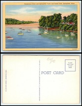MASSACHUSETTS Postcard - Springfield Yacht &amp; Canoe Club, Connecticut River M31 - £2.72 GBP