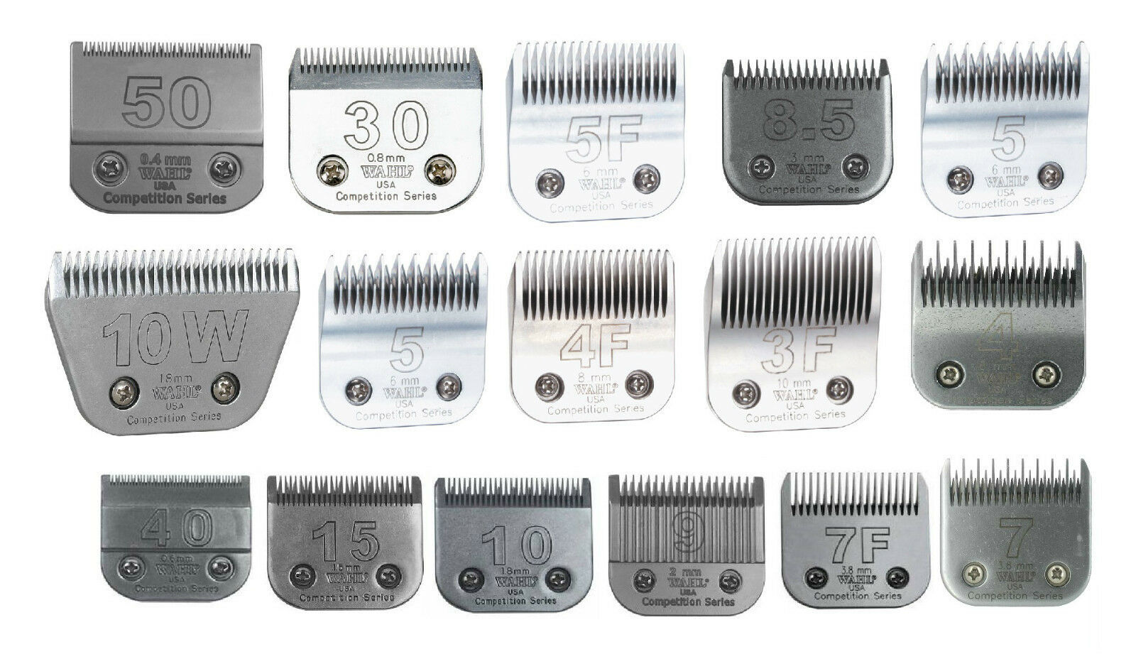 Steel Wahl Competition Series Clipper Blade Pro Quality Dog Grooming Cho... - $35.53+