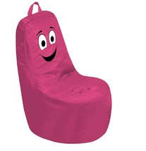 Cali Be Happy Sack Bean Bag Chair, Dirt-Resistant Coated Oxford, Raspberry - £64.51 GBP