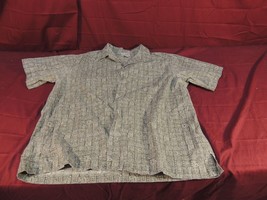 L.L. Bean Short Sleeve Button Front Shirt Men&#39;s Size Large wc 12826 - £10.96 GBP