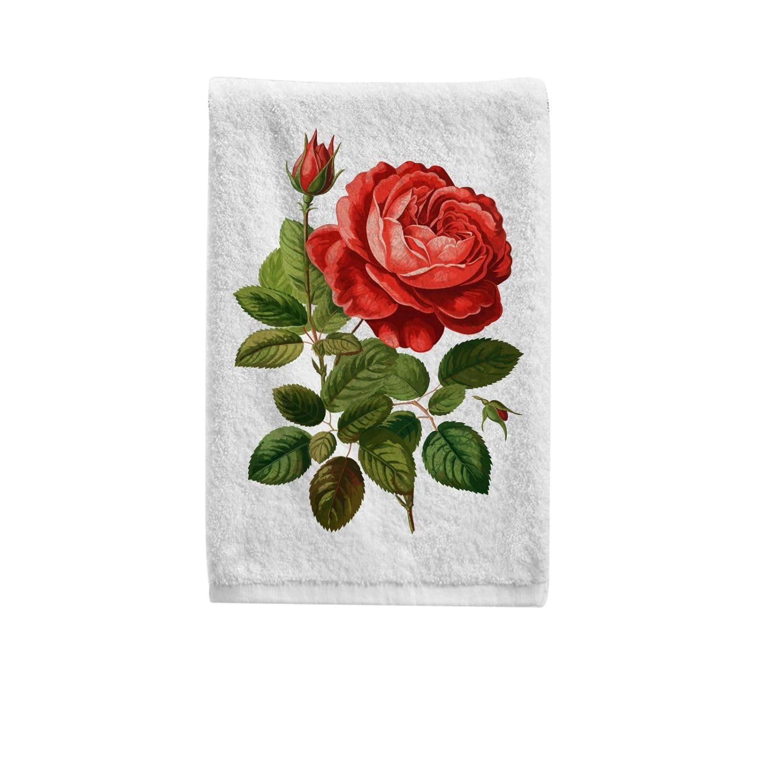 Red Rose Hand Towels For Bathroom Hand Towels Decorative Towels 100 Percent Cott
