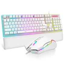K10 Wired Gaming Keyboard And Mouse And Wrist Rest Combo, Rgb Backlit, M... - $75.99