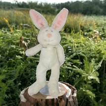 Russ Plush Bunny Dude White Rabbit Stuffed Animal #259 17&quot; - $8.28