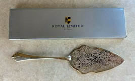 Royal Limited Silverplate Cake Server With Gold Accent Style #BS315 1995 - £8.84 GBP