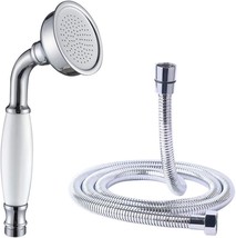 HOMEDEC Vintage Handheld Shower Head with 59inch Flexible Hose, Chrome - $27.99