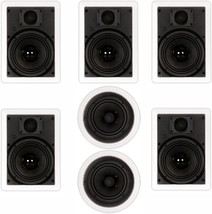In-Wall/Ceiling Home Theater Speaker System, Theater Solutions Ts-67 1400 Watt - £227.06 GBP