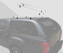 Gray Ladder Roof Rack System For Pickup Truck Cap High Raise Toppers 62&quot; 2PCS - £114.97 GBP