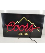 VINTAGE COORS BEER LIGHT UP FAUX NEON SIGN 15 1/2” x 25 1/2” - $2,107.66 MXN