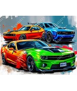 8.5x11 in VINYL HDR POSTER PRINT AMERICAN RACING MUSCLE CARS I M BAD AUT... - €20,52 EUR