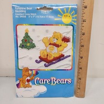 NEW 2004 Care Bears Funshine Bear Sledding Counted Cross Stitch Kit #39058 - £7.64 GBP