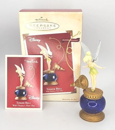 Primary image for Hallmark Keepsake Disney Tinker Bell Ornament Features Wind Up Movement 2002U134