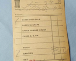 1938 Coca Cola New Albany Miss Bottling Works Sales Receipt - $8.86