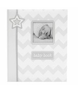First 5 Years Baby Memory Book Gray Chevron Keepsakes Photos Shower Gift New - $23.36