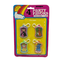 VINTAGE 1980&#39;s UNIQUE PARTY FAVORS PUZZLE CHARM W/ BALLS PLASTIC KEYCHAI... - $19.00