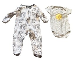 Baby Clothes Lot 6 Pc 0-3M Burt’s Bees Snugabye Organic Sleeper One Piece image 5