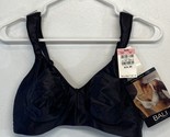 Bali Bra Black 40D Style 3384 Soothing Shoulder Spa Strap Wire Free BR - $16.95