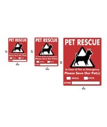 Pet Rescue Window Vinyl Decal Fire Rescue to Save Dog Cat Bird - 3 Size ... - £5.44 GBP+