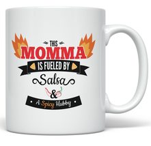 PixiDoodle Spicy Foodie Salsa Mom Coffee Mug (11 oz, White) - £21.03 GBP+