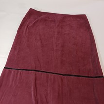 Norton McNaughton Women's Red Back Zip & Slit Pull-On Stretch Skirt Size 18 image 6