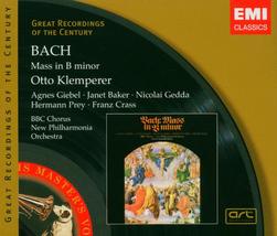 Bach: Mass in B minor [Audio CD] Otto Klemperer; New Philharmonia Orchestra; Agn - £12.78 GBP