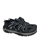 EDDIE BAUER Mens Eastport Fisherman Water Sandals  Sz 9 M Black Bungee Lace - $14.80