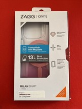 Phone Case for iPhone 13 Pro ZAGG Gear4 Milan Case with MagSafe Rose and Clear - $12.99