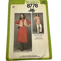 Simplicity #8778 Jiffy Vintage Sewing Pattern - €4,12 EUR