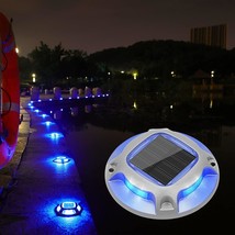 Solar Dock Marine Lights 12 Pack,2 Colors In 1,Outdoor Led Solar Powered Waterpr - £95.37 GBP