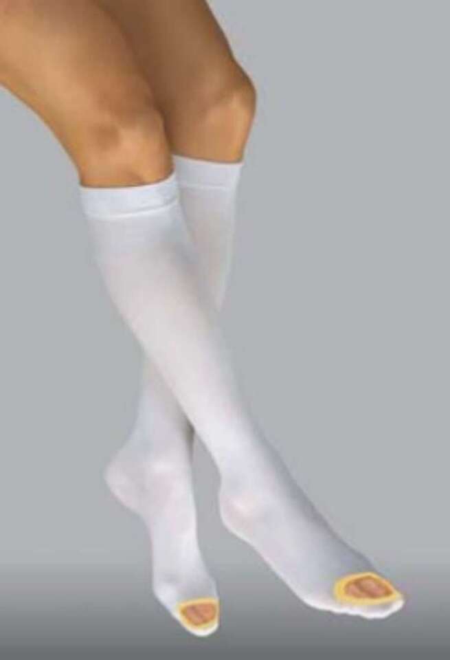 Jobst Large Long White Anti-Embolism Open-Toe Knee Highs - $14.03