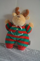Soft Dreams Plush Christmas Reindeer Rattler Lovey Baby Cuddle stuffed T... - $14.99
