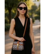 LANY Vegan Leather Crossbody Satchel Purse Handbag Grey Brown PETA Appro... - €27,42 EUR