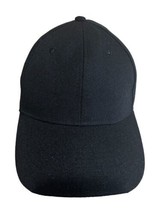 BLACK HAT / CAP - Plain Blank No Logo Adult Adjustable Strap Strapback H... - £11.94 GBP